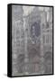 Rouen Cathedral. the Portal, Grey Weather, 1892-Claude Monet-Framed Stretched Canvas