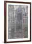 Rouen Cathedral. the Portal, Grey Weather, 1892-Claude Monet-Framed Giclee Print