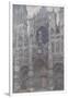 Rouen Cathedral. the Portal, Grey Weather, 1892-Claude Monet-Framed Giclee Print