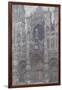 Rouen Cathedral. the Portal, Grey Weather, 1892-Claude Monet-Framed Giclee Print