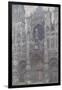 Rouen Cathedral. the Portal, Grey Weather, 1892-Claude Monet-Framed Giclee Print