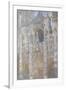 Rouen Cathedral, the Portal, Harmony Blue Morning Sun-Claude Monet-Framed Giclee Print