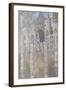 Rouen Cathedral, the Portal, Harmony Blue Morning Sun-Claude Monet-Framed Giclee Print