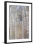 Rouen Cathedral, the Portal, Harmony Blue Morning Sun-Claude Monet-Framed Giclee Print