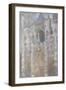 Rouen Cathedral, the Portal, Harmony Blue Morning Sun-Claude Monet-Framed Giclee Print