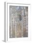 Rouen Cathedral, the Portal, Harmony Blue Morning Sun-Claude Monet-Framed Giclee Print