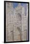 Rouen Cathedral: The Portal (Sunlight), 1894-Claude Monet-Framed Giclee Print