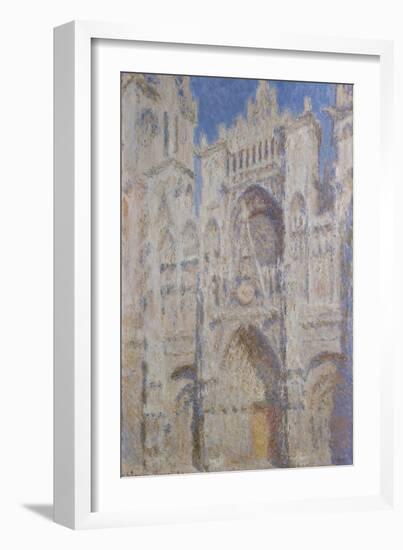 Rouen Cathedral: The Portal (Sunlight), 1894-Claude Monet-Framed Giclee Print