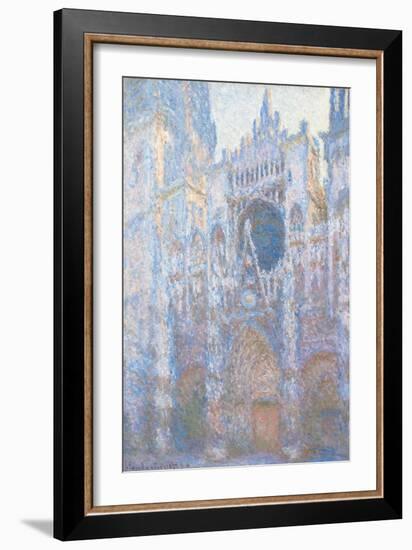 Rouen Cathedral, West Fa§Ade by Claude Monet-Claude Monet-Framed Giclee Print