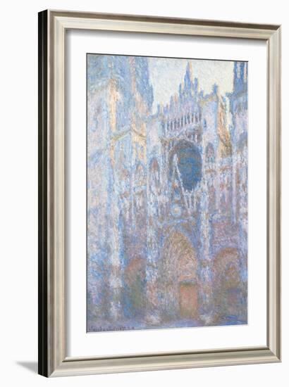 Rouen Cathedral, West Fa§Ade by Claude Monet-Claude Monet-Framed Giclee Print