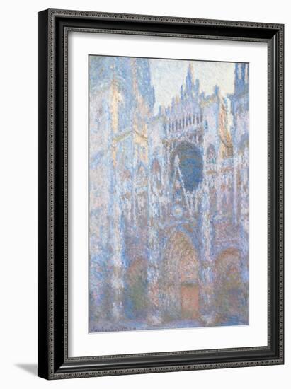 Rouen Cathedral, West Fa§Ade by Claude Monet-Claude Monet-Framed Giclee Print