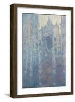 Rouen Cathedral, West Fa§Ade in Morning Light, by Claude Monet-Claude Monet-Framed Giclee Print