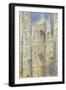 Rouen Cathedral, West Facade, Sunlight, 1894-Claude Monet-Framed Giclee Print