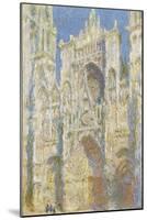 Rouen Cathedral, West Facade, Sunlight, 1894-Claude Monet-Mounted Giclee Print