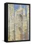 Rouen Cathedral, West Facade, Sunlight, 1894-Claude Monet-Framed Stretched Canvas