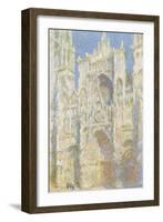 Rouen Cathedral, West Facade, Sunlight, 1894-Claude Monet-Framed Art Print