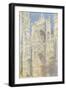 Rouen Cathedral, West Facade, Sunlight, 1894-Claude Monet-Framed Art Print