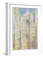 Rouen Cathedral, West Facade, Sunlight, 1894-Claude Monet-Framed Art Print