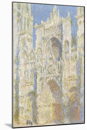 Rouen Cathedral, West Facade, Sunlight, 1894-Claude Monet-Mounted Art Print