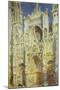 Rouen Cathedral, West Facade, Sunlight, 1894-Claude Monet-Mounted Giclee Print