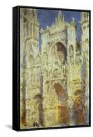 Rouen Cathedral, West Facade, Sunlight, 1894-Claude Monet-Framed Stretched Canvas