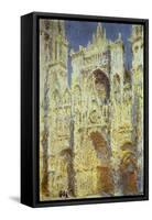 Rouen Cathedral, West Facade, Sunlight, 1894-Claude Monet-Framed Stretched Canvas