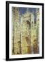 Rouen Cathedral, West Facade, Sunlight, 1894-Claude Monet-Framed Premium Giclee Print