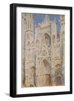 Rouen Cathedral, West Façade, Sunlight-Claude Monet-Framed Art Print