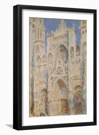 Rouen Cathedral, West Façade, Sunlight-Claude Monet-Framed Art Print