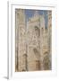 Rouen Cathedral, West Façade, Sunlight-Claude Monet-Framed Premium Giclee Print
