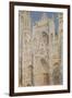 Rouen Cathedral, West Façade, Sunlight-Claude Monet-Framed Premium Giclee Print