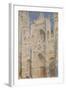 Rouen Cathedral, West Façade, Sunlight-Claude Monet-Framed Art Print