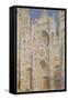 Rouen Cathedral, West Façade, Sunlight-Claude Monet-Framed Stretched Canvas