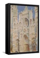 Rouen Cathedral, West Façade, Sunlight-Claude Monet-Framed Stretched Canvas