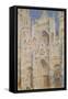 Rouen Cathedral, West Façade, Sunlight-Claude Monet-Framed Stretched Canvas