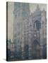 Rouen Cathedral, West Portal, Grey Weather, 1894-Claude Monet-Stretched Canvas