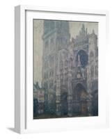 Rouen Cathedral, West Portal, Grey Weather, 1894-Claude Monet-Framed Giclee Print