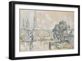 Rouen Cathedral-Paul Signac-Framed Giclee Print