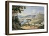 Rouen from St. Catherine's Hill-J. M. W. Turner-Framed Giclee Print