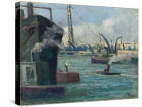 Rouen Port-Maximilien Luce-Stretched Canvas