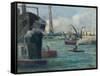 Rouen Port-Maximilien Luce-Framed Stretched Canvas