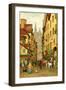 Rouen street scene-Thomas Crane-Framed Giclee Print