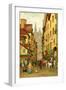 Rouen street scene-Thomas Crane-Framed Giclee Print