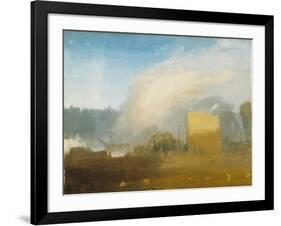 Rouen: the Left Bank, with Shipping Beyond-J. M. W. Turner-Framed Giclee Print