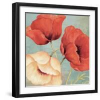 Rouge and Blanc I-Daphne Brissonnet-Framed Art Print