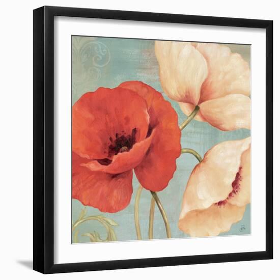 Rouge and Blanc II-Daphne Brissonnet-Framed Art Print