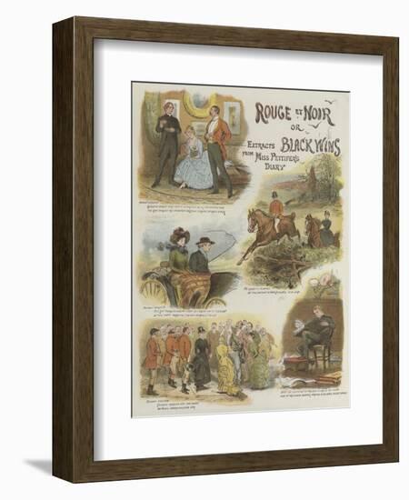 Rouge Et Noir, or Black Wins, Extracts from Miss Pettifer's Diary-null-Framed Giclee Print