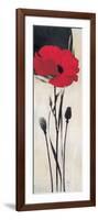 Rouge Floral 1-Ivo-Framed Art Print