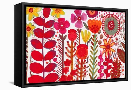 Rouge Love-Sylvie Demers-Framed Stretched Canvas