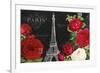 Rouge Paris I Black-Katie Pertiet-Framed Art Print